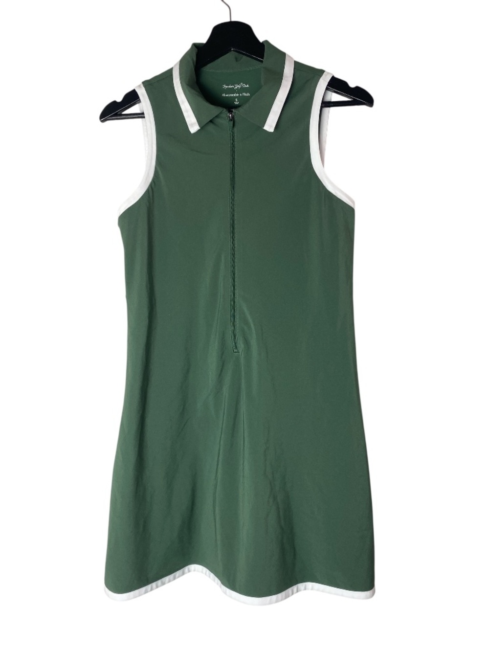 Random Golf Club x Abercrombie & Fitch Traveler Polo Mini Dress in Sage Green S